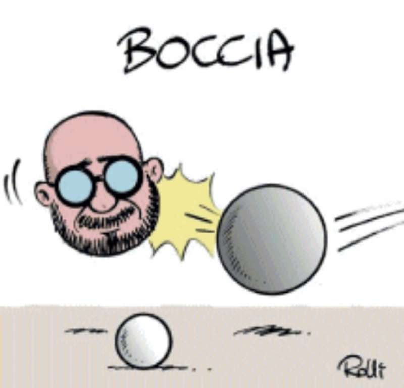 BOCCIA - VIGNETTA SUL CASO SANGIULIANO - BY ROLLI - IL GIORNALONE - LA STAMPA