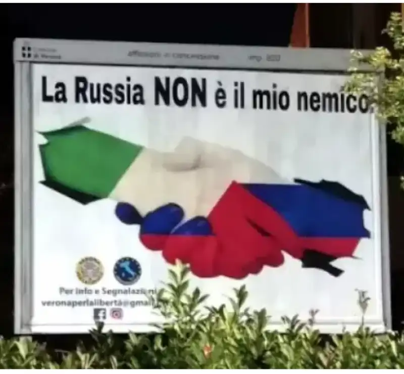 cartellone la russia non è il mio nemico