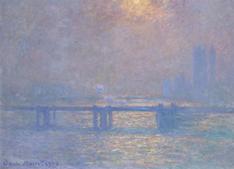 claude monet london charing cross bridge 1903