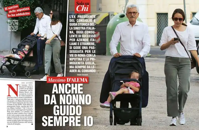 D'ALEMA E LA NIPOTINA FOTO CHI