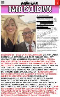 DAGO-SCOOP SULLA MAIL RISERVATA RICEVUTA DA MARIA ROSARIA BOCCIA