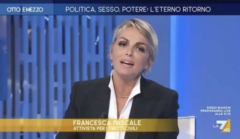 FRANCESCA PASCALE A OTTO E MEZZO