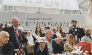 Francesco Lollobrigida in visita alla 15esima edizione di Terra Madre Salone del Gusto a torino - foto lapresse