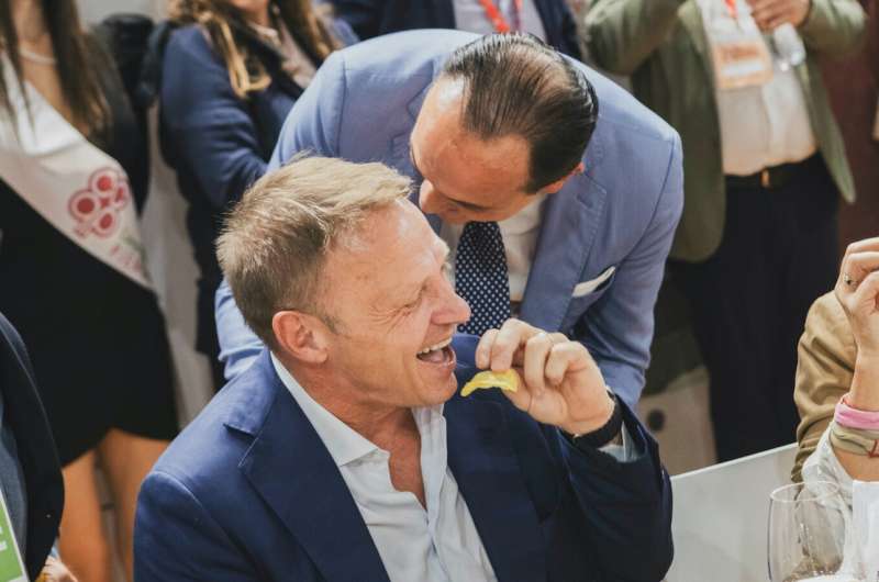 Francesco Lollobrigida in visita alla 15esima edizione di Terra Madre Salone del Gusto a torino - foto lapresse