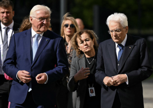 Frank-Walter Steinmeier sergio mattarella - marzabotto