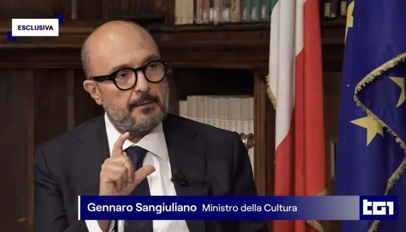 gennaro sangiuliano intervistato dal tg1   11