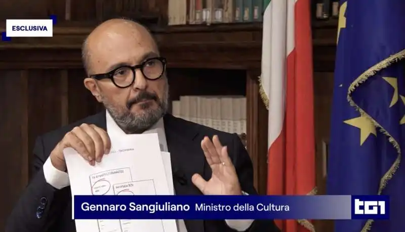 gennaro sangiuliano intervistato dal tg1   4