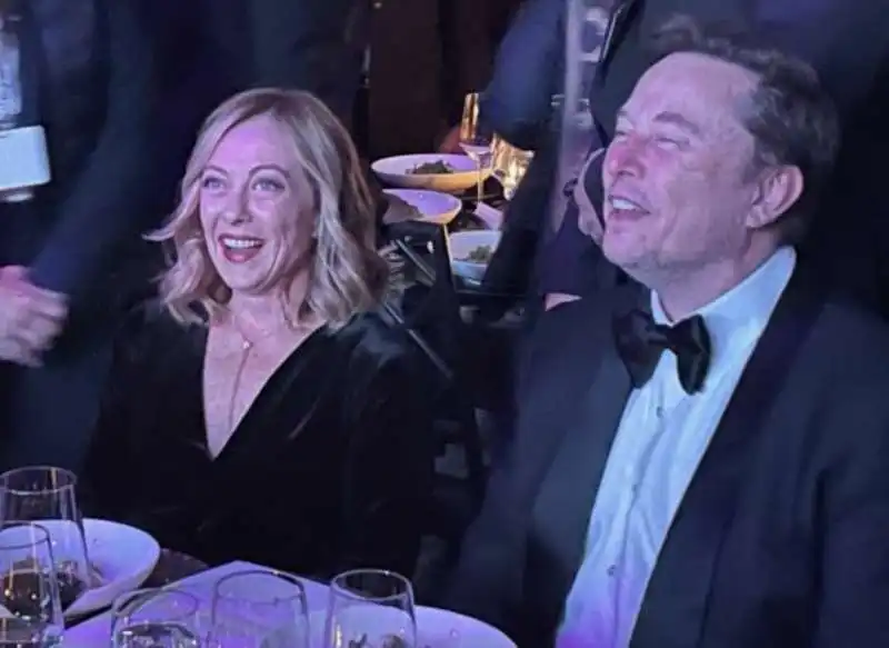 giorgia meloni e elon musk all atlantic council 2