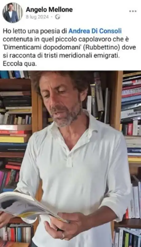 il post di angelo mellone su andrea consoli