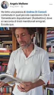 il post di angelo mellone su andrea consoli