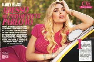 ilary blasi in copertina su chi