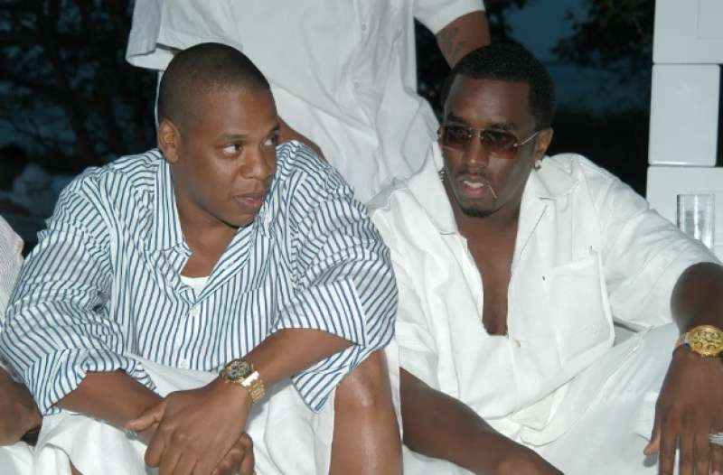 jay z puff daddy white party