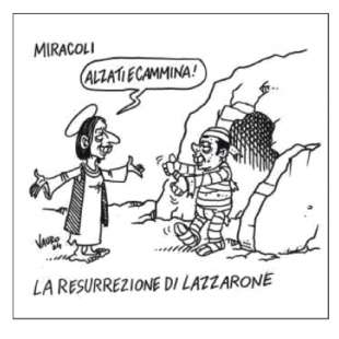 LA RESURREZIONE DI LAZZARONE - VIGNETTA DI VAURO SU ELLY SCHLEIN E MATTEO RENZI