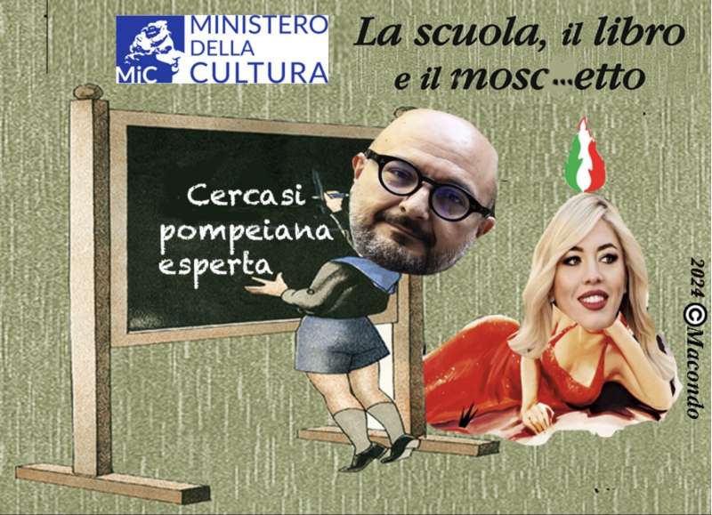 LA SCUOLA IL LIBRO E IL MOSCETTO - VIGNETTA BY MACONDO