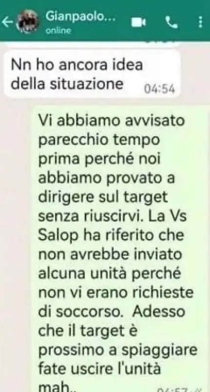 le chat degli indagati la notte del naufragio di Cutro