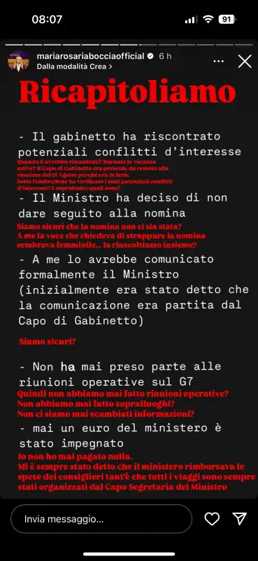 le storie instagram di maria rosaria boccia contro gennaro sangiuliano   5