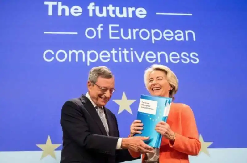 MARIO DRAGHI URSULA VON DER LEYEN - RAPPORTO COMPETITIVITA UE