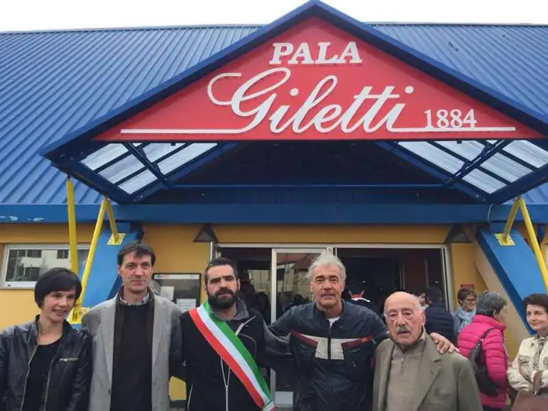 massimo giletti e suo padre emilio (alla sua sinistra) 