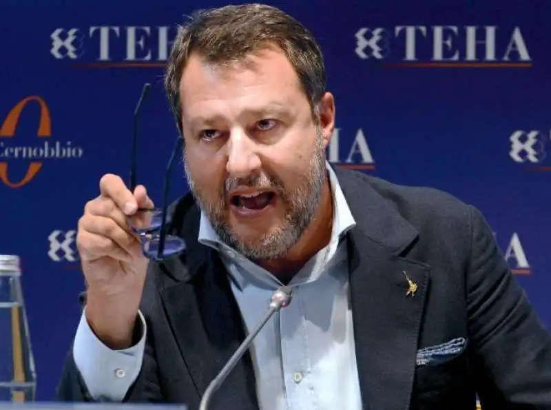 MATTEO SALVINI AL FORUM AMBROSETTI A CERNOBBIO