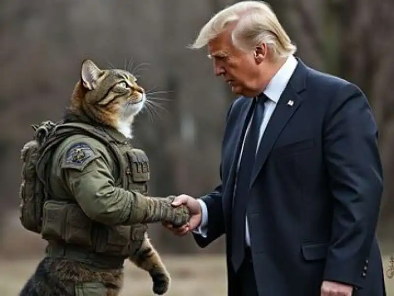 meme di donald trump e i gatti  12