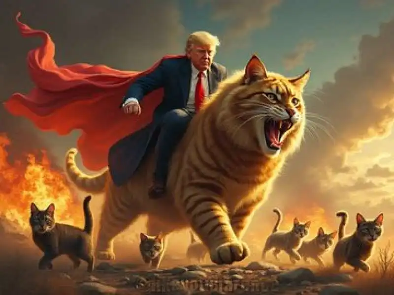 meme di donald trump e i gatti  14