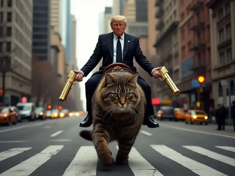 meme di donald trump e i gatti  4