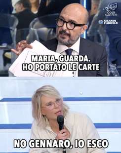 meme sul caso gennaro sangiuliano maria rosaria boccia