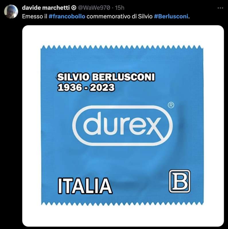 meme sul francobollo dediato a silvio berlusconi 5