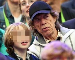 mick jagger e il figlio deveraux