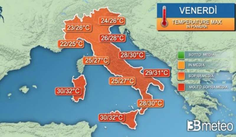 previsioni del tempo 27 settembre