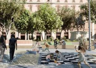 progetto dei lavori in piazza risorgimento a roma