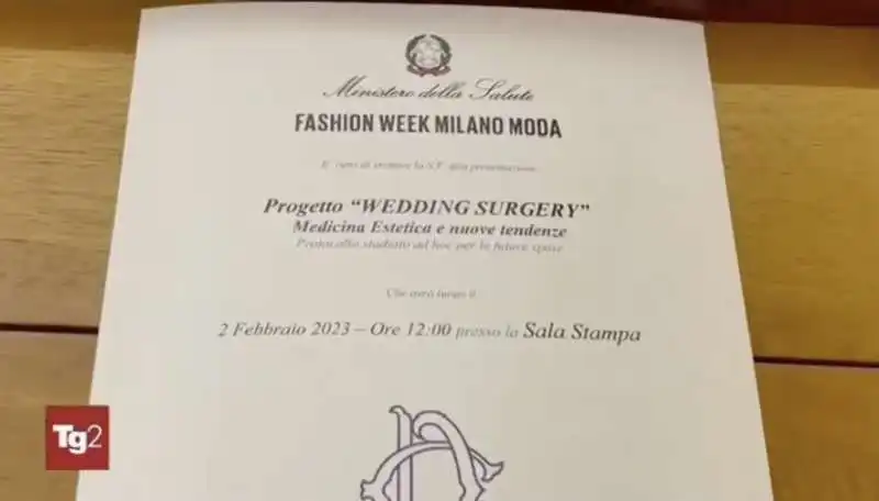 PROGETTO WEDDING SURGERY DI MARIA ROSARIA BOCCIA - TG2  