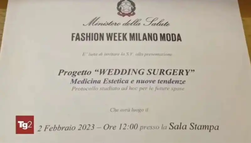 PROGETTO WEDDING SURGERY DI MARIA ROSARIA BOCCIA - TG2