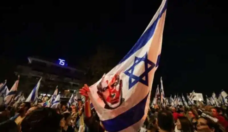 proteste contro netanyahu in israele 