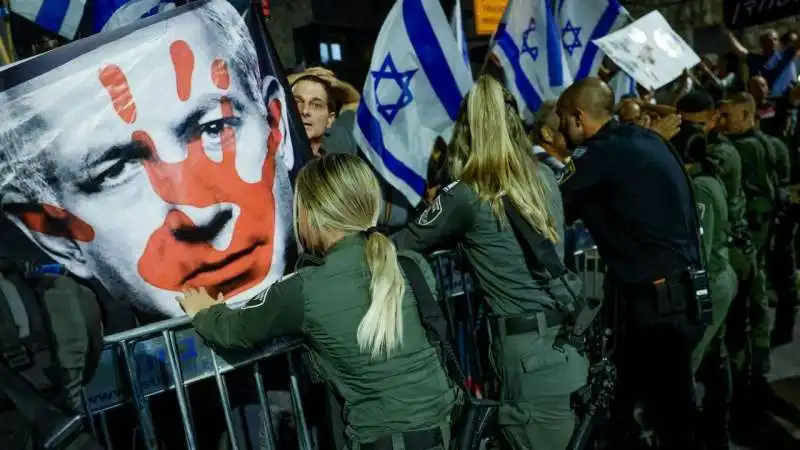 proteste contro netanyahu in israele 