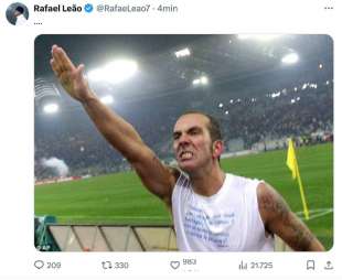 RAFAEL LEAO RISPONDE ALLE CRITICHE DI PAOLO DI CANIO