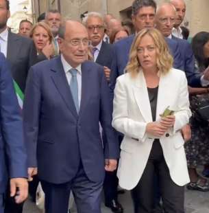 RENATO SCHIFANI E GIORGIA MELONI - G7 AGRICOLTURA ORTIGIA