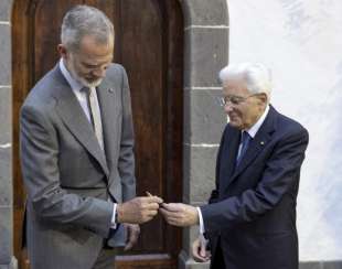 sergio mattarella il re di spagna felipe vi