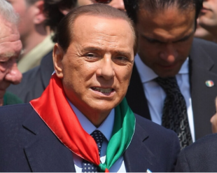 silvio berlusconi a onna