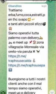 spacciatori su telegram a palermo 1