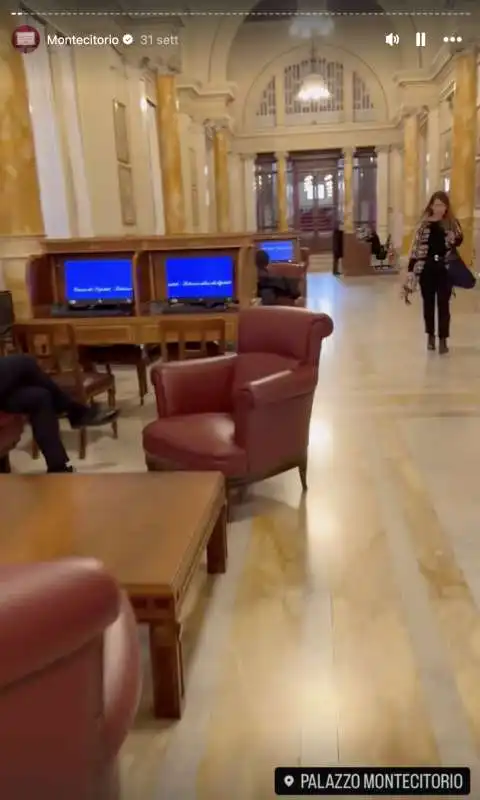 storia instagram di maria rosaria boccia a montecitorio   1