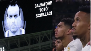 totò schillaci omaggio bernabeu