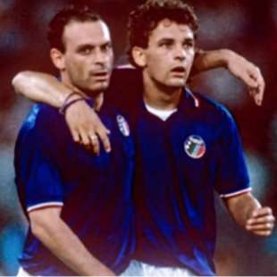 TOTO SCHILLACI ROBERTO BAGGIO - ITALIA 90