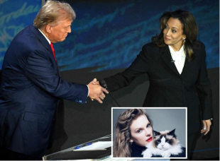 trump kamala harris taylor swift