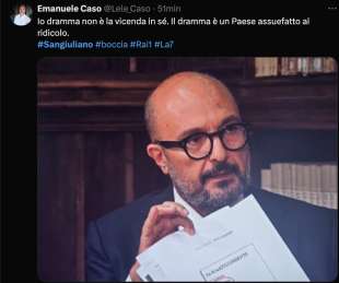 tweet sull intervista di gennaro sangiuliano al tg1 3