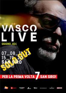 vasco live 2024 sette volte san siro