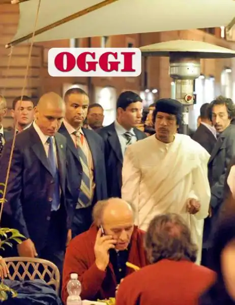 GHEDDAFI E SABINA BEGAN DA CIAMPINI A ROMA 