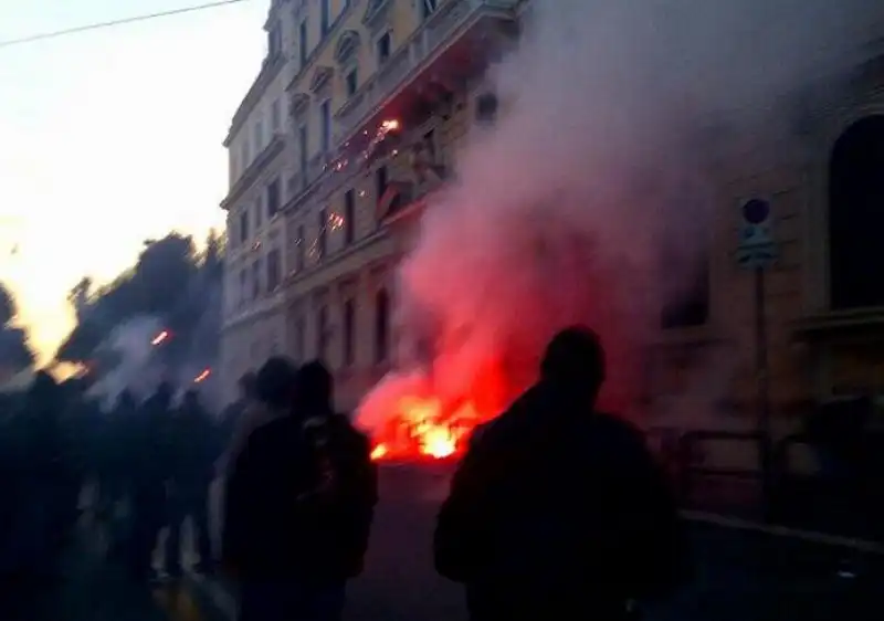 SCONTRI A ROMA MANIFESTAZIONE NOTAV 