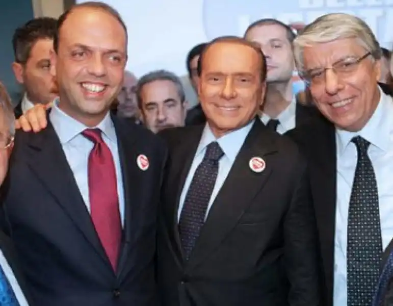 ALFANO BERLUSCONI GIOVANARDI 