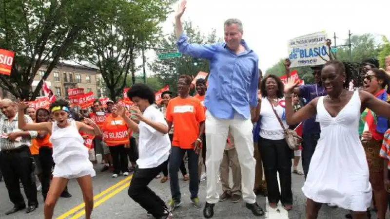 deblasio west indian day parade 